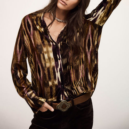 BA&SH Vany Shirt in Khaki