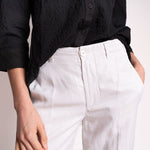 Smart Trousers in White Sand