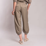 Cotton Mix Trousers in Walnut