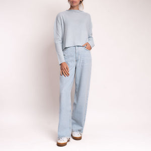 Baba Cashmere & Lambswool Knit in Cloud Blue