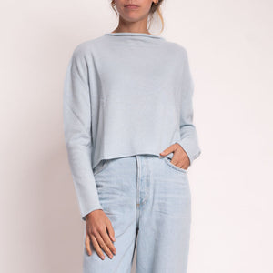 Baba Cashmere & Lambswool Knit in Cloud Blue