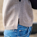 COLLEN & CLARE Lula Cashmere and Lambswool Tank in Mocha Marl