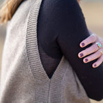 COLLEN & CLARE Lula Cashmere and Lambswool Tank in Mocha Marl