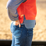 COLLEN & CLARE Lula Cashmere and Lambswool Tank in Flame