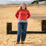 COLLEN & CLARE Pea Cashmere Knit in Flame