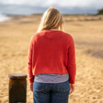 COLLEN & CLARE Pea Cashmere Knit in Flame