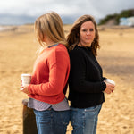 COLLEN & CLARE Pea Cashmere Knit in Flame
