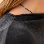COLLEN & CLARE Pea Cashmere Crop Knit in Black