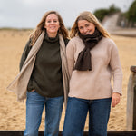 COLLEN & CLARE Yak Muffler Scarf in Chocolate