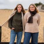 COLLEN & CLARE Yak Muffler Scarf in Chocolate