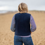 COLLEN & CLARE Contrast Gilet in Navy and Black