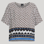 Corinto Top in White Ikat