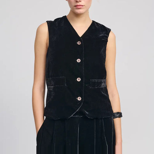 BEATRIZ FUREST Harris Waistcoat in Black