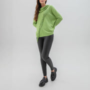MARBLE Slouchy Roll Neck Sweater in Green