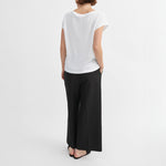 SKALL Andy Wide Neck Tee in Optic White
