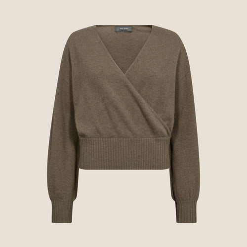 MOS MOSH MMAdy Cashmere Wrap Knit in Brindle