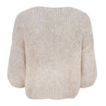 Casey Bow Jumper in Ivory/Black