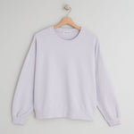 Basic Cotton Sweatshirt in Lilac Jasper
