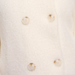 RINO & PELLE Beth Double Breasted Jacket in Snow White