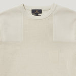 BELSTAFF Commander Crewneck Jumper in Silver/Birch