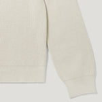 BELSTAFF Commander Crewneck Jumper in Silver/Birch