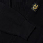 BELSTAFF Commander Quarter Zip Jumper in Black