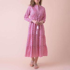 Corfu Dress in Habibi Pink