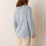 Cotton Knit Sweater in Sky