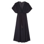 Kallia Chiffon Dress in Black