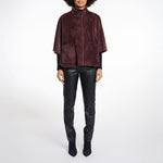 RINO & PELLE Dewi Faux Fur Cape in Chocolate Bean