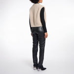 RINO & PELLE Elona Short Waistcoat in Stone
