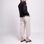 Dont Be A-Frayed Linen Jacket in Black