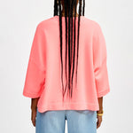 Farlol 3/4 Sleeve Sweatshirt in Pink