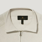 BELSTAFF Guide Quarter Zip Jumper in Stone Beige