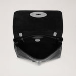 MULBERRY Lily Glossy Goat Bag in Black/Silver
