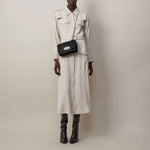 MULBERRY Lily Glossy Goat Bag in Black/Silver