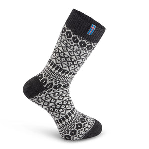 Icelander Norwegian Socks in Graphite