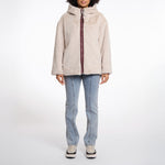 RINO & PELLE Ines Reversible Jacket with Hood in Chocolate Bean and Birch