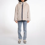 RINO & PELLE Ines Reversible Jacket with Hood in Night Grey and Birch