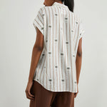 Jamie S/S Shirt in Stripe Palms