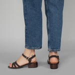 Jesse Suede Sandals in Coffee