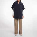 RINO & PELLE Luca Teddy Cape in Night Grey