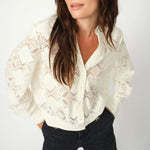 MOS MOSH MMMonia Yen Lace Shirt in Ecru