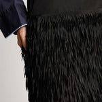 Meharm Tassel Skirt in Black