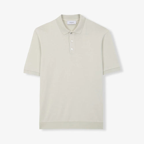 UNFEIGNED Polo Shirt in Bone White
