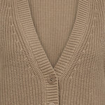 MOS MOSH MMKirby Knit Vest in Savannah Tan