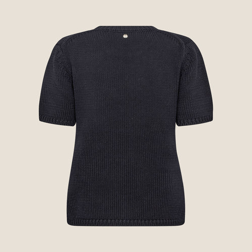 MOS MOSH MMArin SS Cotton Knit in Black