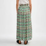 Philo Check Maxi Skirt in Blue