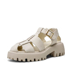Posey Fisherman Sandals in Off White