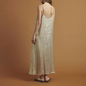 Ravka Maxi Dress in Soft Gold